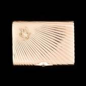 OLDENES ZIGARETTENETUI MIT DOPPELADLER   St. Petersburg, Fabergé, Anders Mickelson, 1908-1913 , Limitpreis: 8.500