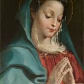 Annibale Carracci (1560 - 1609) Betende Madonna, Öl/Leinwand, 62,3 x 41,5 cm erzielter Preis € 389.300 Auktion 15. Oktober 2013 