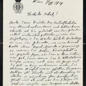 Lot Nr. 33 Franz Ferdinand, Erzherzog von Österreich-Este, Thronfolger, 1863 - 1914. Attentat in Sarajewo am 28. Juni 1914. eigenhändiger Brief mit Unterschrift des Grafen Franz Harrach, Besitzer des Automobils, in dem der Erzherzog und seine Gemahlin ermordet wurden und wichtigster Augenzeuge der Vorgänge vor, während und nach des Attentats; Wien, 3. 7. 1914, 4 Seiten, gepr. Briefkopf (Bekröntes Monogramm mit Devise), Trauerrand Rufpreis € 3.000 Auktion 2. Juni 2013 