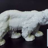 Große Jugendstil-Tierfigur "Eisbär". MEISSEN. Marke nach 1934 Mindestpreis:	900 EUR