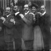 Hedy, Paul, August, Arthur, Ida und Emil Hahnloser, vor Dezember 1910 © Archiv Villa Flora
