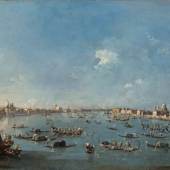  Francesco Guardi (1712-1793) Ragatta auf dem Canale della Giudecca, um 1784/89 Leinwand © Bayerische Staatsgemäldesammlungen, Sammlung der HypoVereinsbank, Member of UniCredit