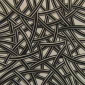 Lothar Guderian | Bögen, schwarz weiß | 120 x 120 cm | Collage