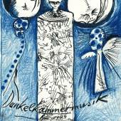Günter Brus, "Dunkelkammermusik", 1993, Tusche und Ölkreide auf Papier, 27 Blatt, je 30 x 21,5 cm, BRUSEUM/Neue Galerie Graz, Universalmuseum Joanneum