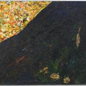 GUNTER DAMISCH  Schräger Horizont  1985  oil on canvas  120 x 150 cm