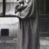 Gustav Klimt mit Katze, 1912 Moriz Nähr Fotografie