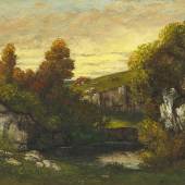 Gustave Courbet Waldbach Öl auf Leinwand 50 x 61cm Ergebnis: 135.450 Euro