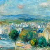 3 Pierre-Auguste Renoir,  1841 Limoges – 1919 Cagnes BLICK AUS DEM FENSTER AUF STADT UND HAFEN, 1893, Schätzpreis: € 160.000 - 180.000