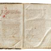 Excerpta ex operibus sancti Augustini - "Incipit liber Eugepii scarsum ex dictis sancti Augustini." Lateinische Handschrift auf Pergament  Schätzpreis:	250.000 EUR, Ergebnis: 520.000,- €