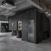 INSIDE World Interior of the Year Winner 2016 AN Design, Black Cant System - Heike fashion brand concept store, Hangzhou, China