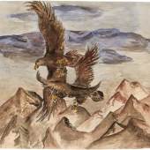   Hans-Georg Kern Adler, 1953  Pencil and watercolour on paper 27.7 x 38.1 cm (10.91 x 15 in)