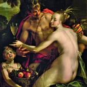 Hans von Aachen (1552-1615): Bacchus, Ceres und Cupido, um 1598, Wien, Kunsthistorisches Museum, Gemäldegalerie 
