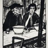 Erich Heckel, In der Muschelstube II, Lithografie, 1916