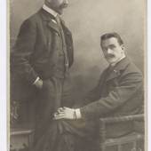 Heinrich und Thomas Mann um 1900 in München, ETH-Bibliothek Zürich, Thomas-Mann-Archiv, Fotograf Atelier Elvira