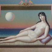 Ludwig Schwarzer (Wien 1912 – 1989 Linz) Geburt der Venus Öl auf Platte, signiert, 1976 60 x 90 cm  Zur Verfügung gestellt von: Galerie Heinze