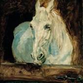 Henri de Toulouse- Lautrec 
Der Schimmel Gazelle, 1881 
Albertina, Wien - Sammlung Batliner. Foto: © Fotostudio Heinz Preute, Vaduz 