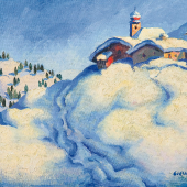 HERBERT GURSCHNER* (Innsbruck 1901 - 1975 London) Winterlandschaft, um 1928,  Startgebot: €30,000 Schätzp. €30,000 - €40,000 