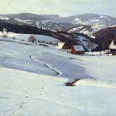 Hermann Dischler, Wintermorgen im Schwarzwald - Blick von St. Märgen gegen Schauinsland, 1904 Foto: Hans-Peter Vieser