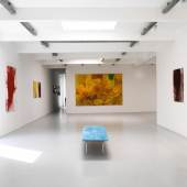 Hermann Nitsch, Ausstellungsansicht, Galerie Elisabeth & Klaus Thoman, Innsbruck, 2019. Foto: Galerie Elisabeth & Klaus Thoman/Lena Kienzer⁣