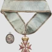 Orden pour la Vertu Militaire 1769 und Portraitminiatur – F.C. von Jungkenn.  Zuschlag: 40000 Euro