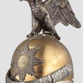 Helm für Mannschaften der Leibgarde Kürassier- Reg., Russland 1910. Zuschlag: 18500 Euro