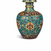 A HIGHLY IMPORTANT AND OUTSTANDING CLOISONNE ENAMEL 'LOTUS' JAR MING DYNASTY, YONGLE – XUANDE PERIOD 25.5 cm, 10 in. Estimate: HK$20,000,000 - 30,000,000 / US$2,560,000 - 3,850,000