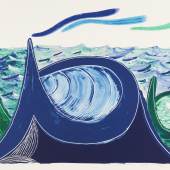 David Hockney, The Wave, A Lithograph, 1990 Lithografie auf Papier, 68.8 x 96.6 cm Tate: Schenkung des Künstlers 1993, © David Hockney / Tyler Graphics Ltd., Foto: Richard Schmidt