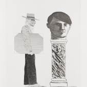 114000082 David Hockney The student: Hommage à Picasso Aquatintaradierung, 1973 57,5 x 44 cm 