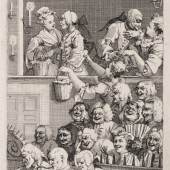 William Hogarth Das lachende Publikum, 1733 Radierung 18,8 x 17,2 cm Kunsthalle Bremen – Der Kunstverein in Bremen, Kupferstichkabinett / Foto: Karen Blindow