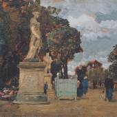 Tina Blau, Aus den Tuilerien – Grauer Tag, 1883