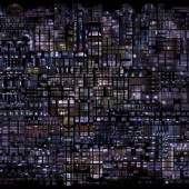 Hubert Blanz, Urban Codes – Lichtdiagramm 04, 2018, C-Print auf Dibond, entspiegeltes Glas gerahmt, 114 x 149 cm