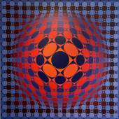   Galerie Hurtebize  Victor Vasarely (Pecs 1908-1997 Paris) Vega-Sakk, 1968-1971 Oil on canvas 120 x 120 cm Signed lower right Certificated by the artist Provenance: private collection, France