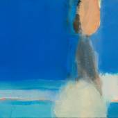 Leiko Ikemura Stehende in Blau | 1995 | Öl auf Leinwand | 44,5 x 60 cm Taxe: € 12.000 – 18.000