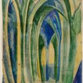 Robert Delaunay, St. Severin, 1910, Franz Marc Museum, Dauerleihgabe aus Privatbesitz