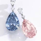 ‘THE APOLLO BLUE’ Fancy Vivid Blue Diamond weighing 14.54 carats, THE ARTEMIS PINK’ Fancy Intense Pink Diamond weighing 16.00 carats