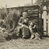 Beatrix with her dog kep