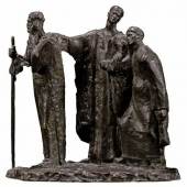 Mahmoud Mokhtar, Three Beggars, bronze, circa 1929-1930 (est. £80,000 – 120,000)