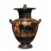 Attic black-figure hydria, attrib. to the Leagros Group, c. 525-500 BC at Kallos Gallery