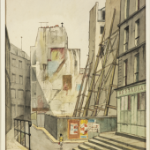 Niklaus Stoecklin, Strasse in Paris, 1948, 