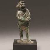 Roman bronze statuette of a comic actor, first century AD, sold by Forge & Lynch