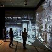 Abbildung: Multimediaraum der Ausstellung «Bacon – Giacometti» in der Fondation Beyeler, Riehen/Basel, 2018; Foto: Mark Niedermann  