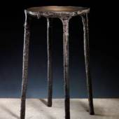 Ice-Cast Bronze side table/ Steven Haulenbeek, 2014/ Courtesy Brian Franczyk for Casati Gallery
