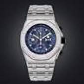 Audemars Piguet Royal Oak Offshore, Armbanduhr mit ewigem Kalender und Chronograph, Edelstahl Schätzwert € 20.000 – 30.000