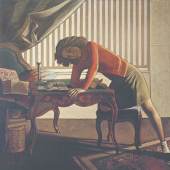 Balthus, Das Patience-Spiel, 1943, Öl auf Leinwand, 161,3 x 163,5 cm The Art Institute of Chicago Joseph Winterbotham Collection © Foto: MONDADORI PORTFOLIO/AKG Images © Balthus 2016