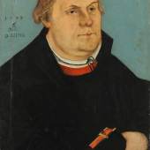 Cranach, Lucas "Bildnis Martin Luthers" von ihm und seiner Werkstatt an (40.000 €)