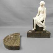 HAMBURGER, PHILIPP (deutscher Bildhauer 19./20. Jh.), Skulptur: "Quellnymphe / Badende" Limitpreis:	1.200 €