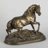 Mène, Pierre-Jules. 1810 - Paris - 1879 Le Cheval libre. Figur eines Araber-Hengstes. Aufrufpreis:	1.400 €