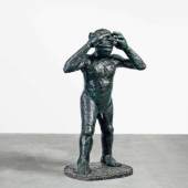 Jörg Immendorff "Malerstamm Michael" Bronze, grünschwarz patiniert 180 x 84 x 119cm Taxe: 25.000 - 35.000 Euro 