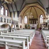 Inneres der Kreuzkirche in Wandsbek © R. Rossner/Deutsche Stiftung Denkmalschutz