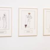 Installation View: Deborah Sengl, Über den Umgang mit Menschen, Galerie Reinthaler, 2018. Foto: georgeye